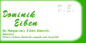 dominik eiben business card